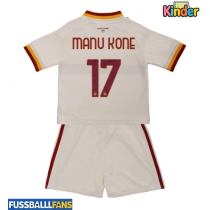 AS Roma Manu Kone #17 Auswärts Trikotsatz Kinder 2026-27 Kurzarm (+ Kurze Hosen)